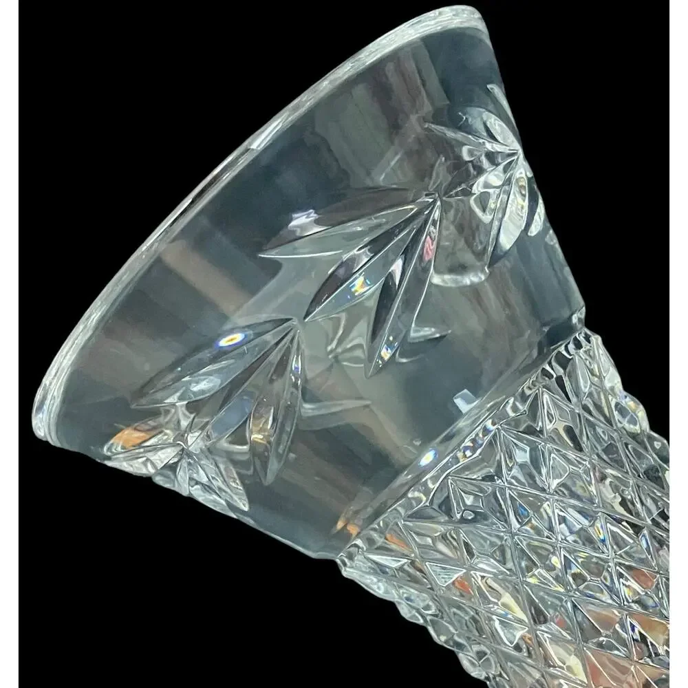 Vintage Corset Galway Irish Glass Crystal Leah Flared Hourglass 6